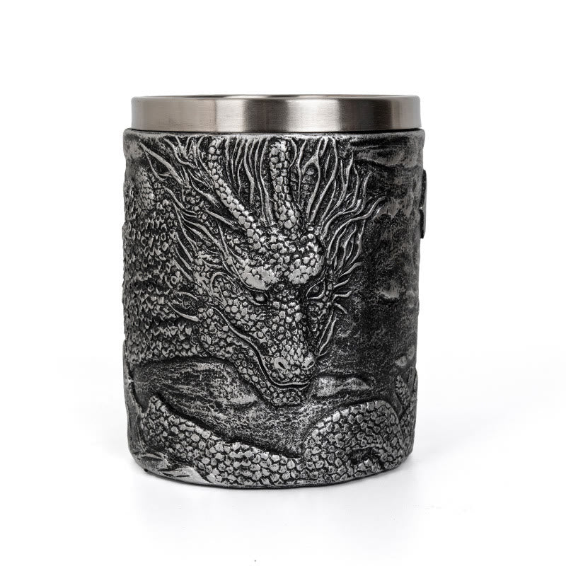 WorldNorse Odin Drachenkopf Nautische Tasse