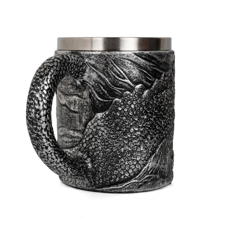 WorldNorse Odin Drachenkopf Nautische Tasse