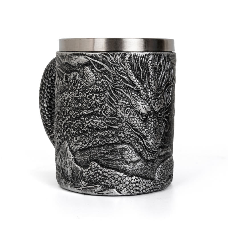 WorldNorse Odin Drachenkopf Nautische Tasse