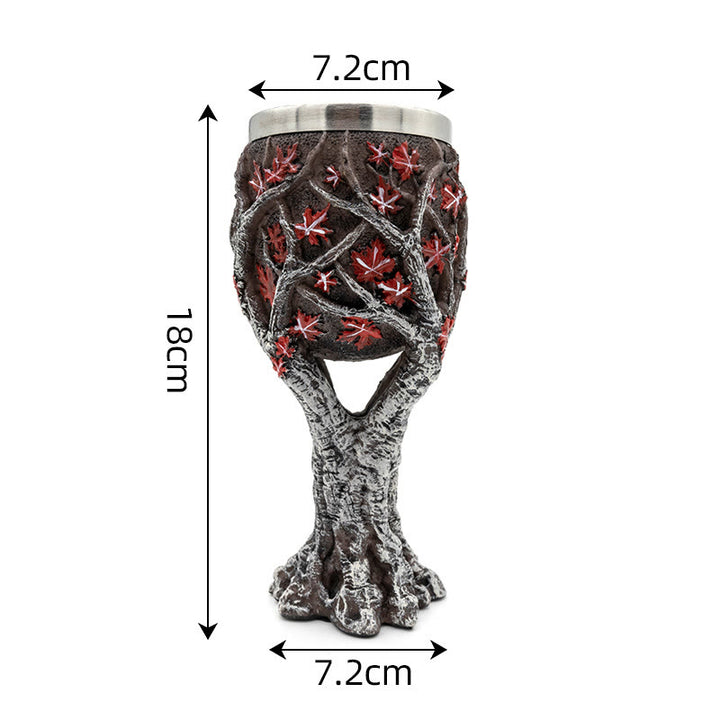 WorldNorse Weirwood Yggdrasil Totenkopf Kelch