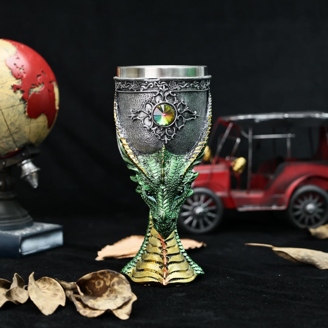 WorldNorse Kelch Drachenkopf Flasche Kelch