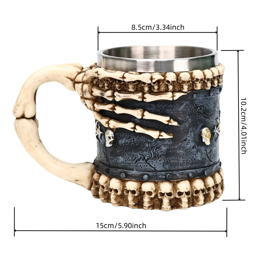 WorldNorse – Tasse mit gruseliger Skelettklaue