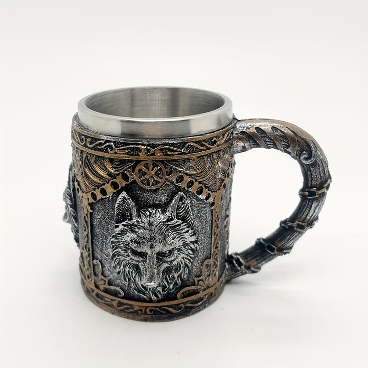 WorldNorse Nordischer Wikinger Wolf -Becher