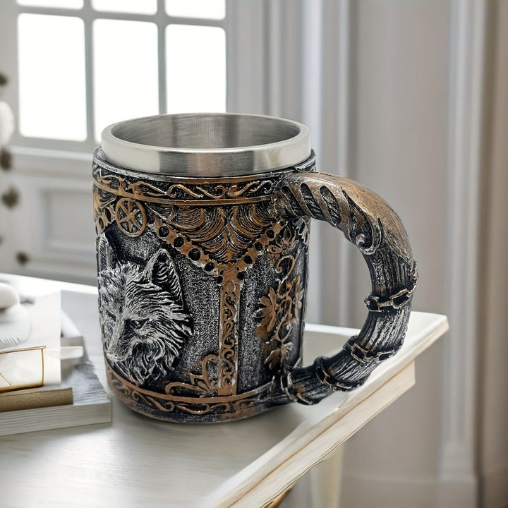 WorldNorse Nordischer Wikinger Wolf -Becher