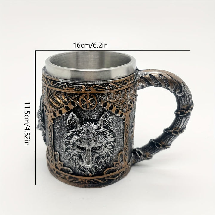 WorldNorse Nordischer Wikinger Wolf -Becher