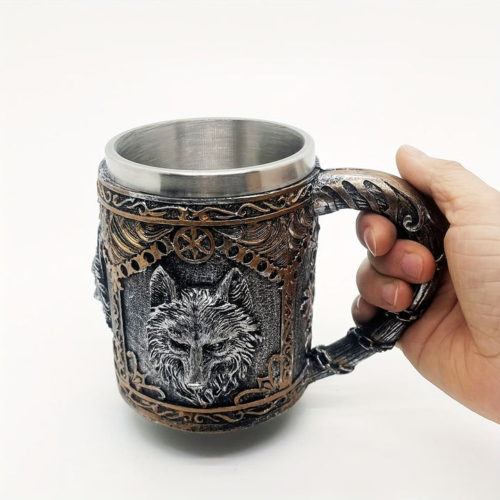 WorldNorse Nordischer Wikinger Wolf -Becher
