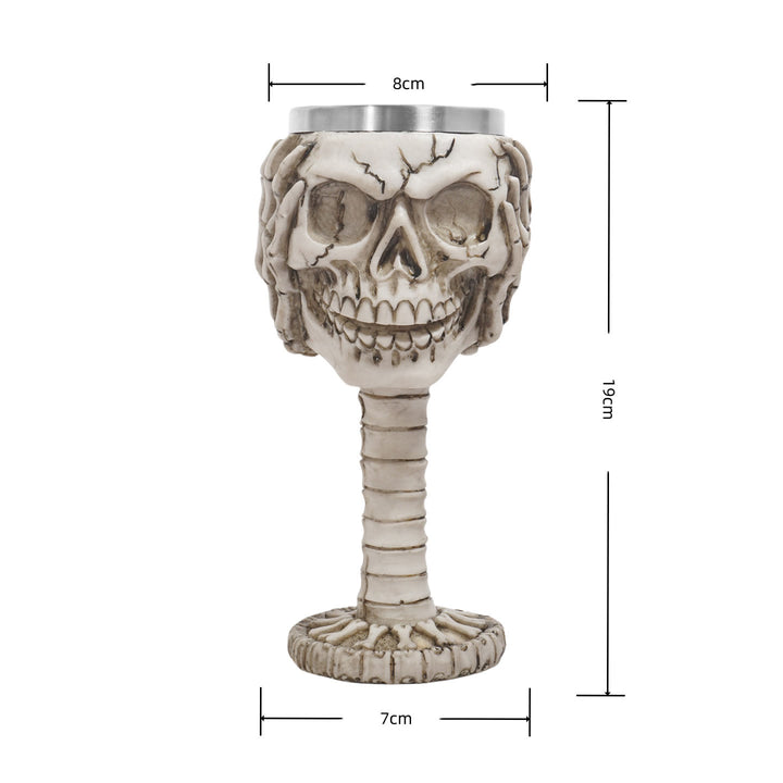 WorldNorse Totenkopf Emoticons Becher / Kelch