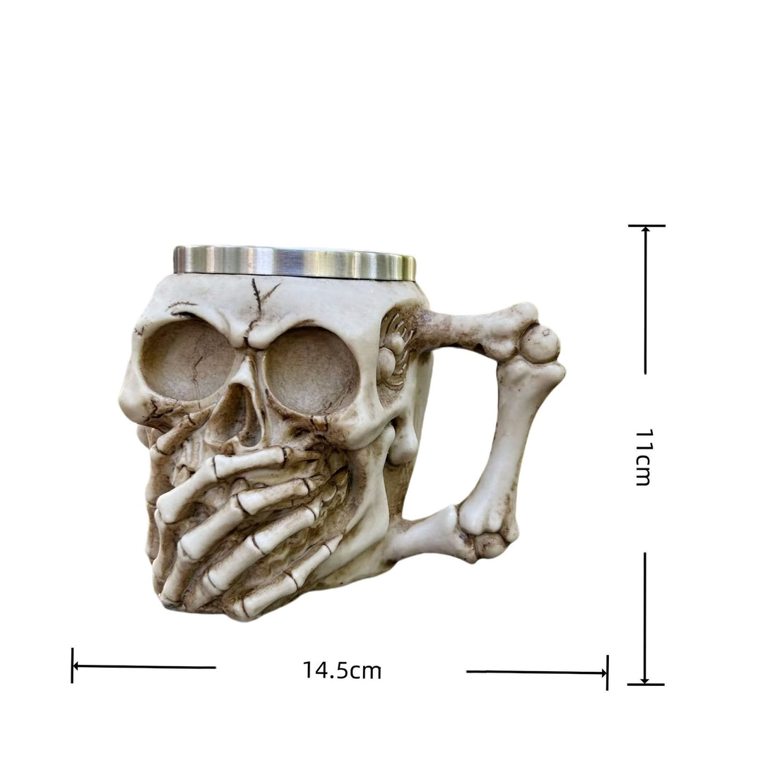 WorldNorse Totenkopf Emoticons Becher / Kelch