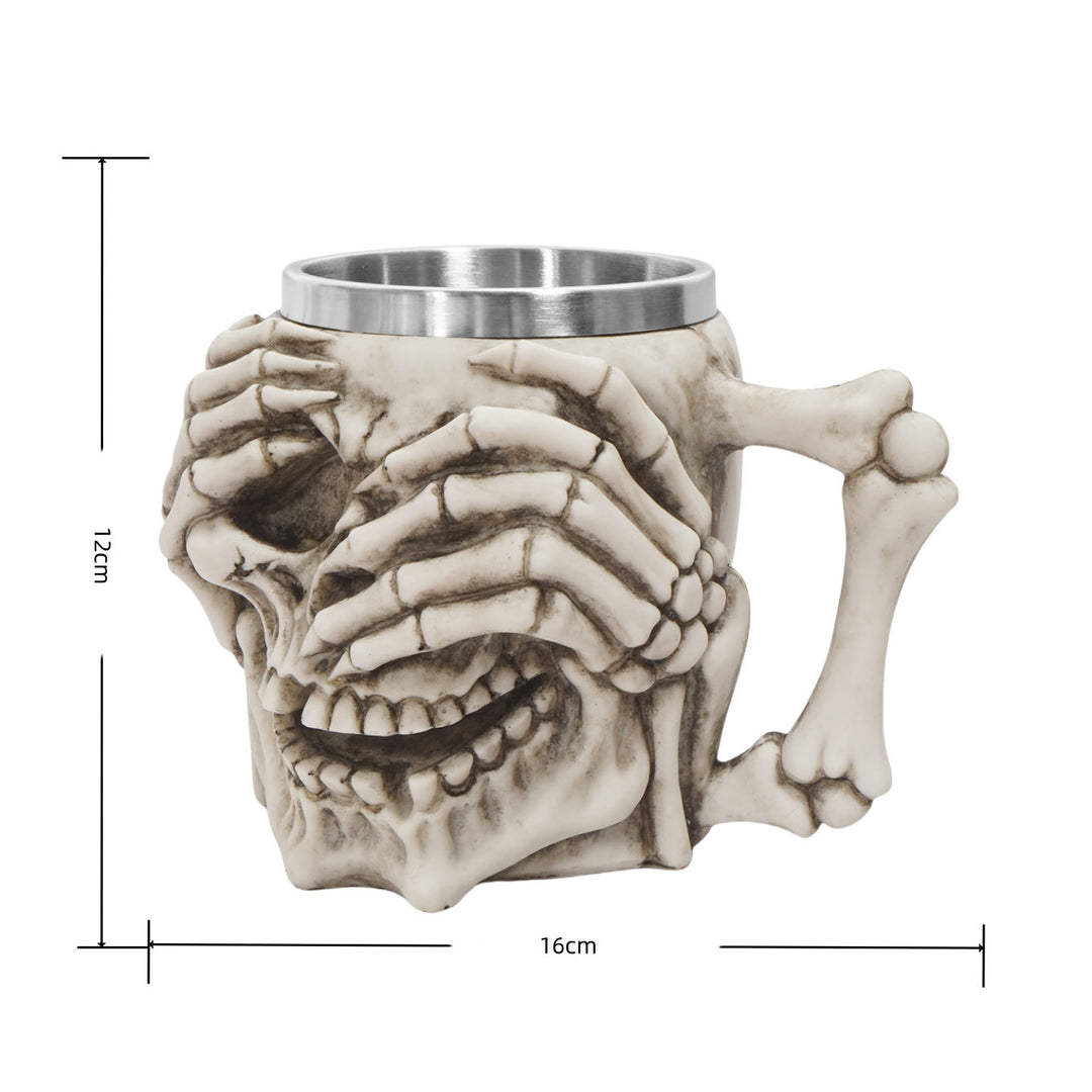 WorldNorse Totenkopf Emoticons Becher / Kelch