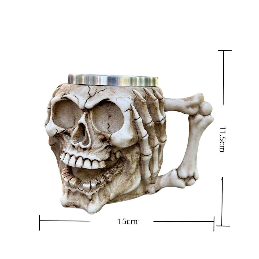 WorldNorse Totenkopf Emoticons Becher / Kelch