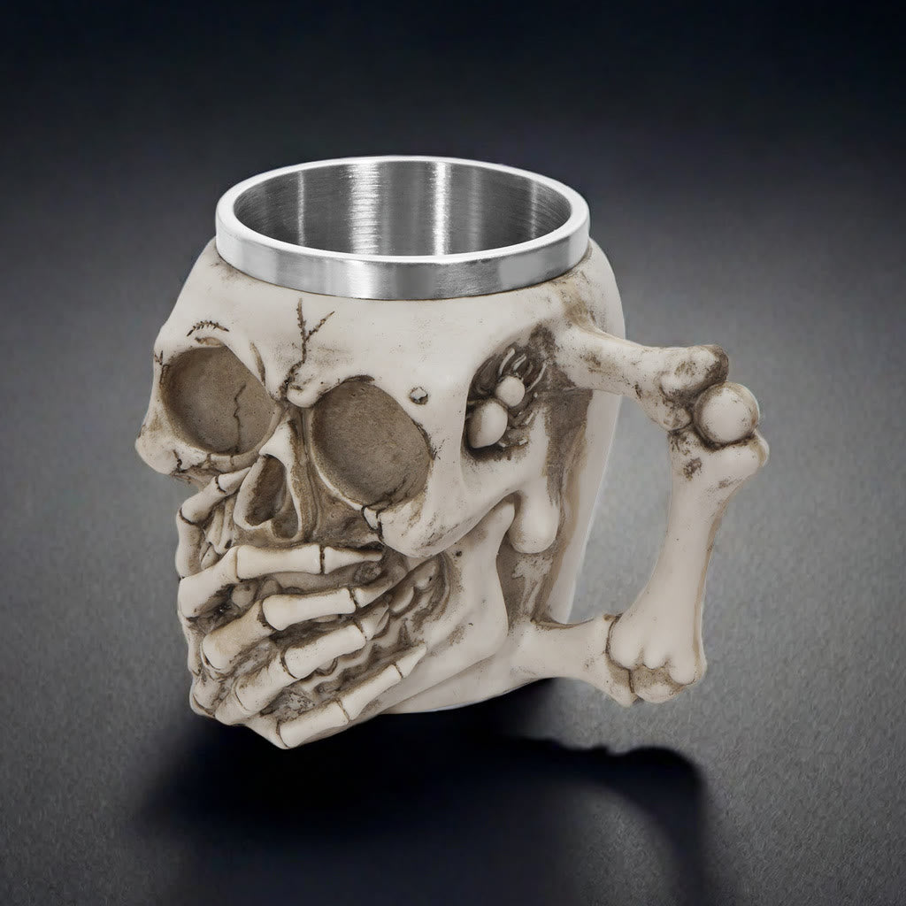 WorldNorse Totenkopf Emoticons Becher / Kelch