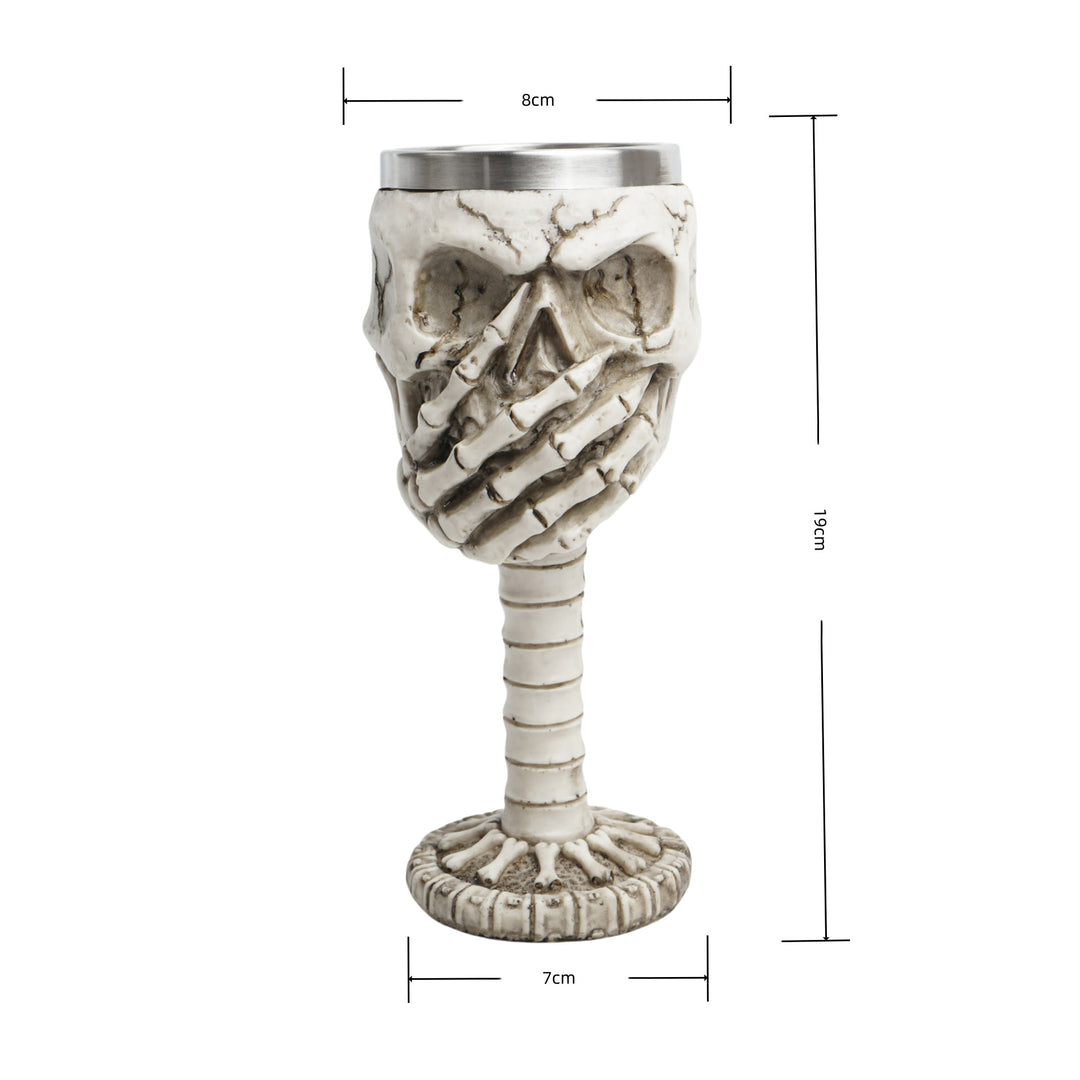 WorldNorse Totenkopf Emoticons Becher / Kelch