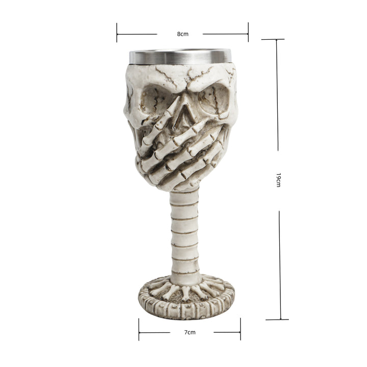 WorldNorse Totenkopf Emoticons Becher / Kelch