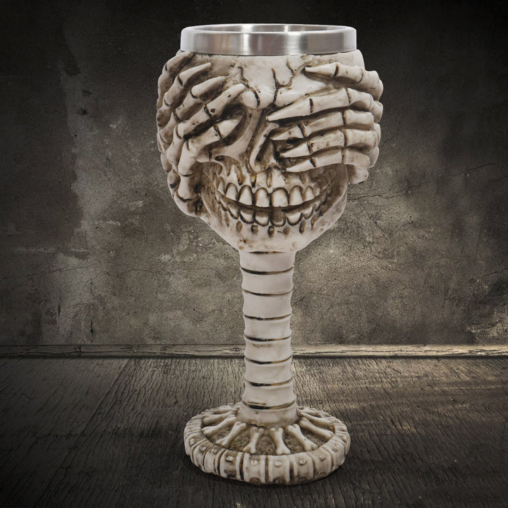 WorldNorse Totenkopf Emoticons Becher / Kelch