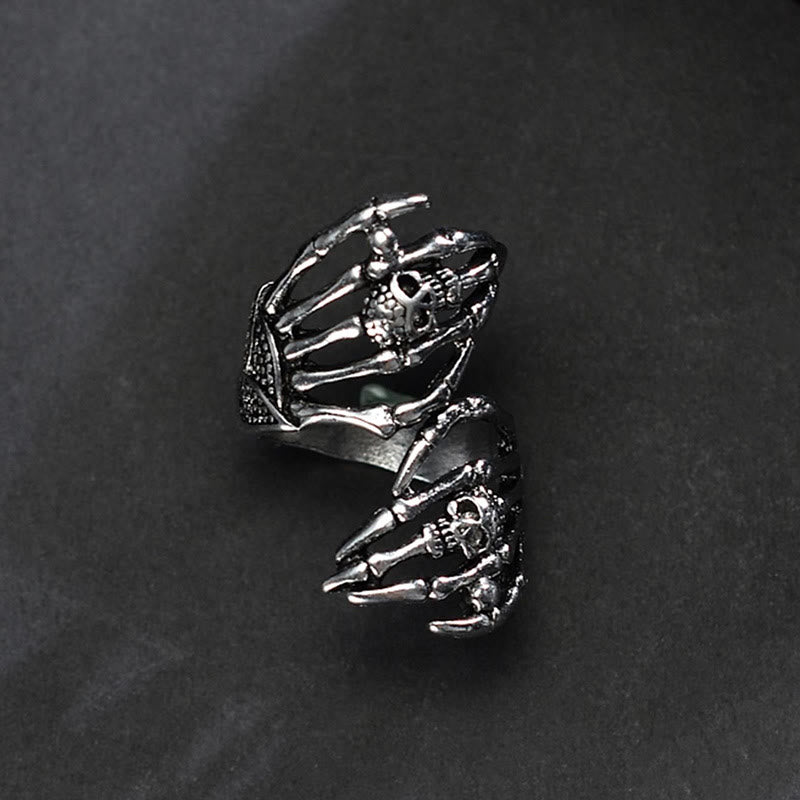 WorldNorse Dark Skull Doppelter Handgreifring