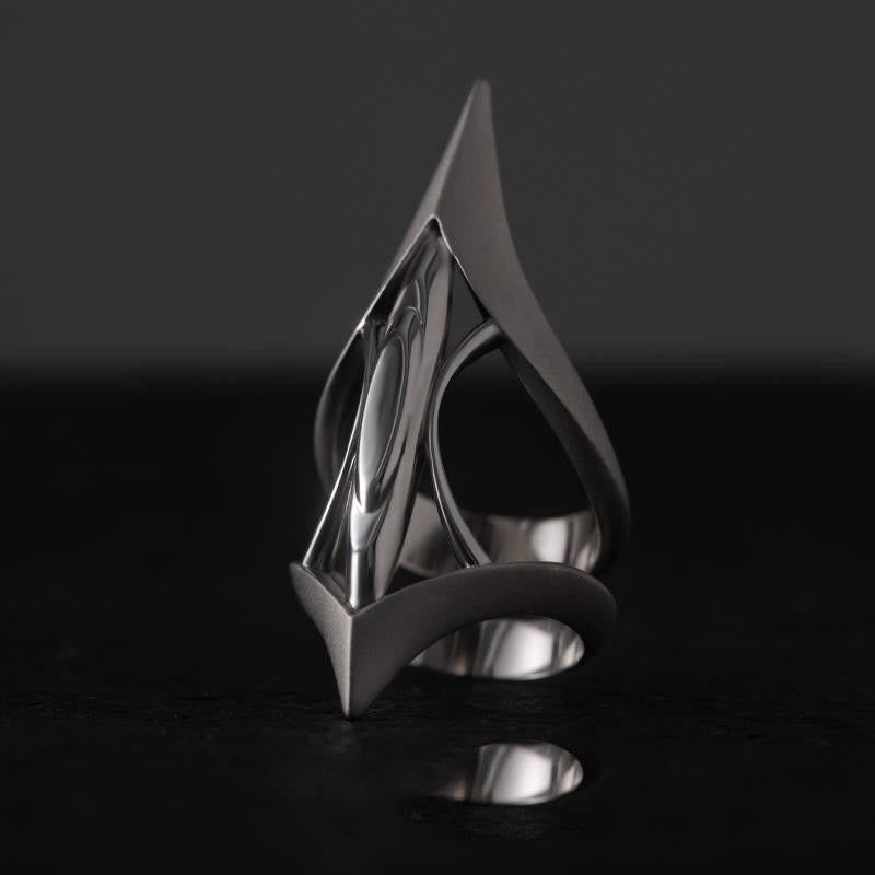 WorldNordischer Zepter-Ring mit heiligem Symbol - Silber - image 0