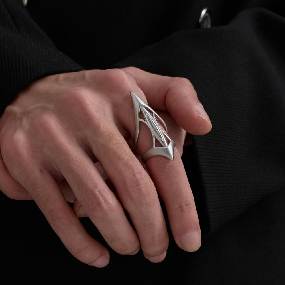 WorldNordischer Zepter-Ring mit heiligem Symbol - image 1