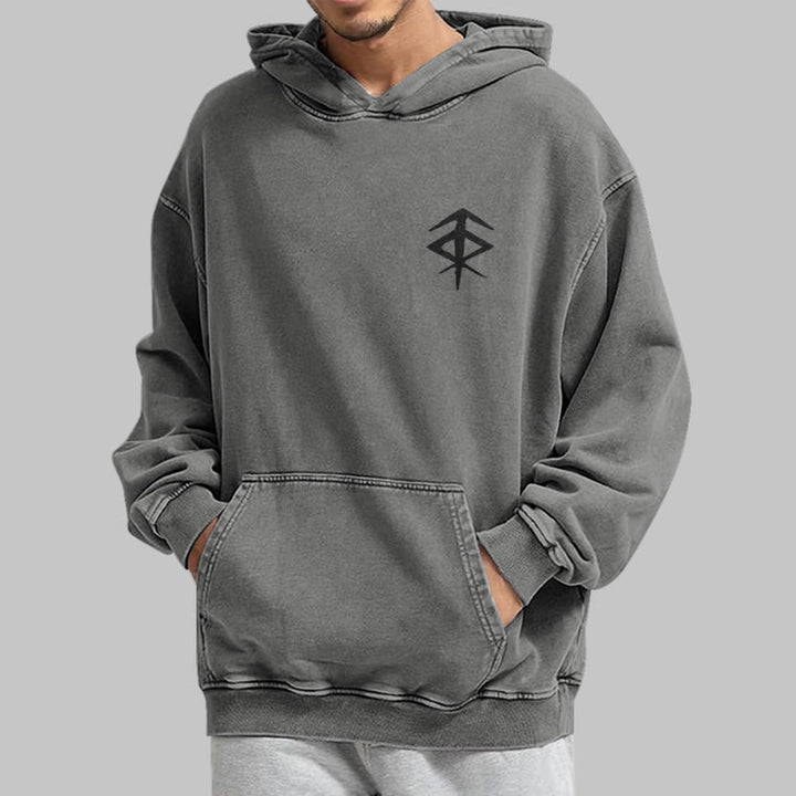 WorldNorse Vegvisir Kapuzenpullover mit beidseitigem Aufdruck, gewaschen - image 18