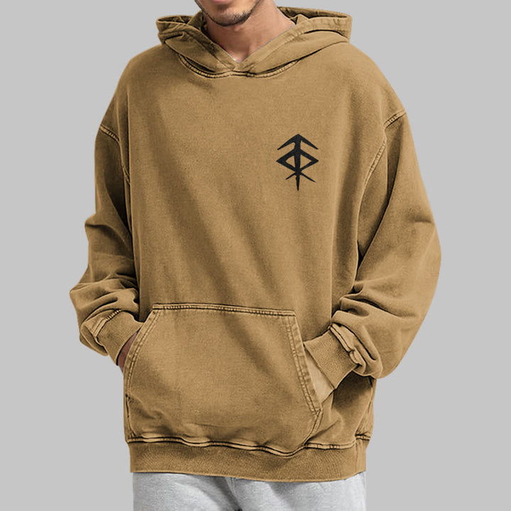 WorldNorse Vegvisir Kapuzenpullover mit beidseitigem Aufdruck, gewaschen - image 31