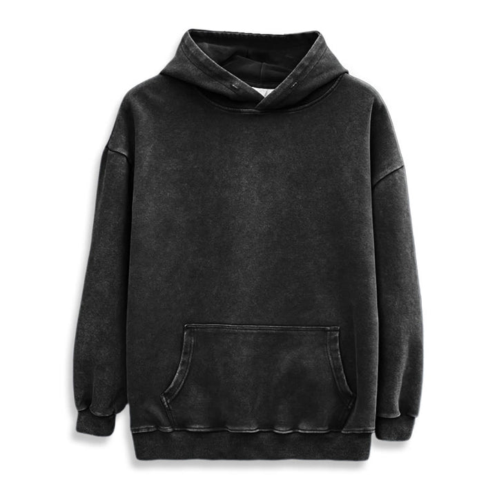 WorldNorse Valknut Raven Kapuzenpullover mit Rückenaufdruck, verwaschen - image 3