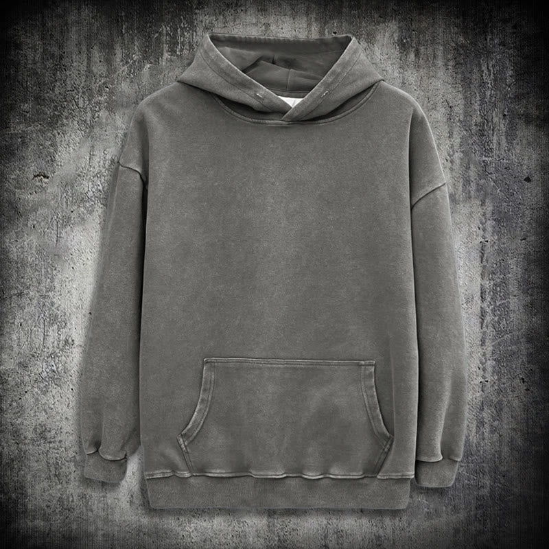 WorldNorse Valknut Raven Kapuzenpullover mit Rückenaufdruck, verwaschen - image 13