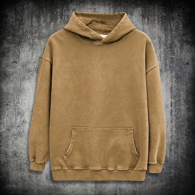 WorldNorse Valknut Raven Kapuzenpullover mit Rückenaufdruck, verwaschen - image 27