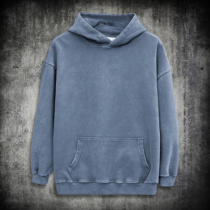 WorldNorse Valknut Raven Kapuzenpullover mit Rückenaufdruck, verwaschen - image 21