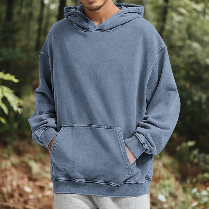 WorldNorse Valknut Raven Kapuzenpullover mit Rückenaufdruck, verwaschen - image 23