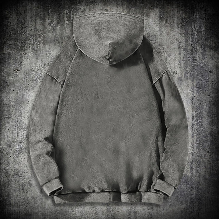 WorldNorse Tribal Bird & Viking Design Gewaschener Kapuzenpullover - image 13