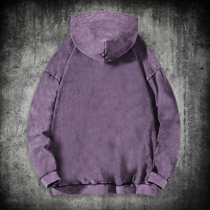 WorldNorse Tribal Bird & Viking Design Gewaschener Kapuzenpullover - image 35