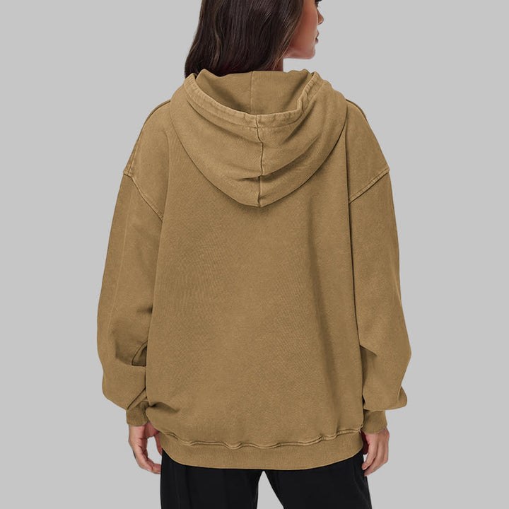 WorldNorse Tribal Bird & Viking Design Gewaschener Kapuzenpullover - image 32