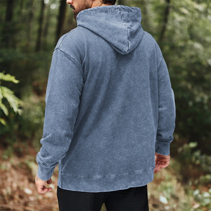 WorldNorse – Kapuzenpullover „Live By The Sun“ mit Keltischer Knoten , gewaschen - image 22