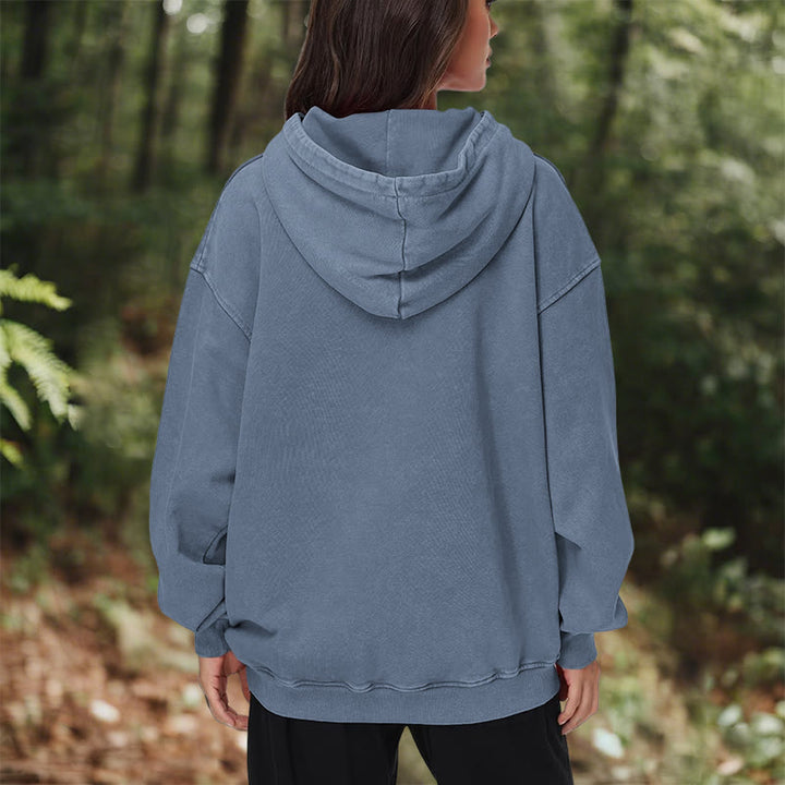WorldNorse Yggdrasil Rote Runen Wikinger gewaschener Kapuzenpullover - image 25