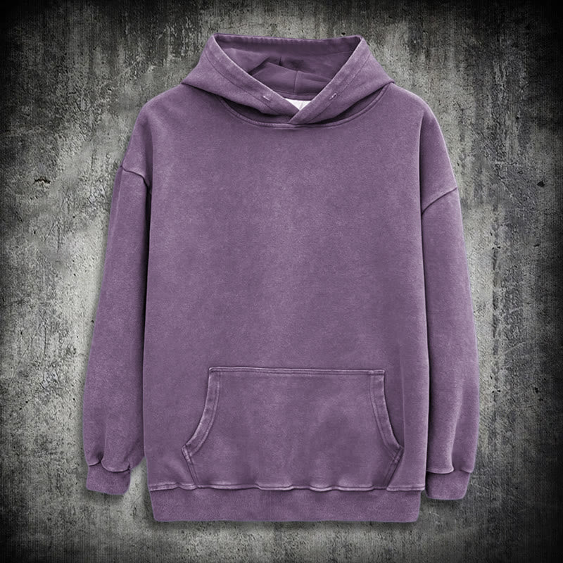 WorldNorse Wikingersymbol Raven Vegvisir gewaschener Kapuzenpullover - image 34