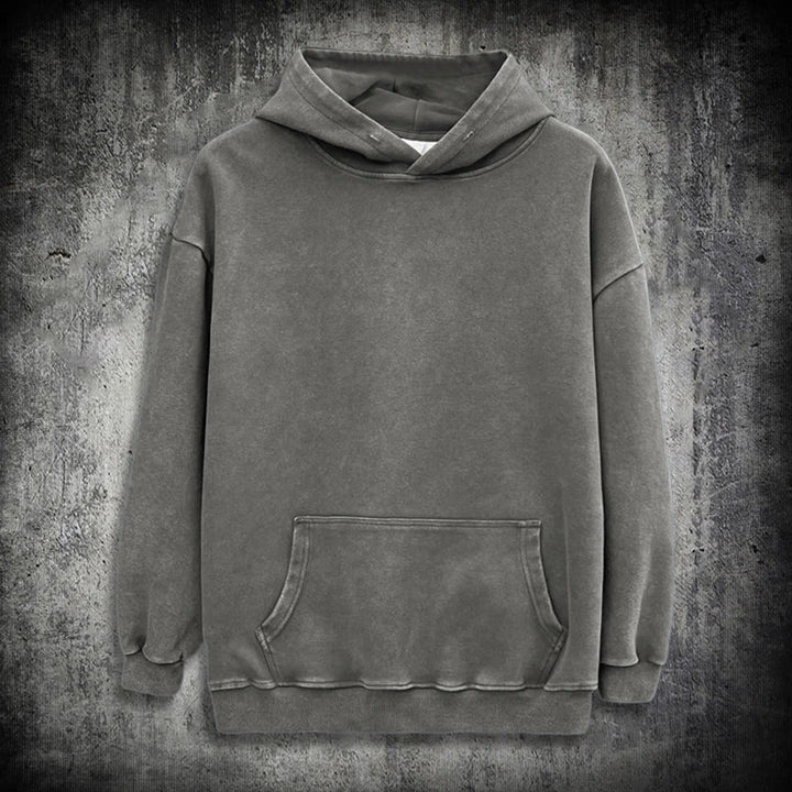 WorldNorse Wikingersymbol Raven Vegvisir gewaschener Kapuzenpullover - image 13