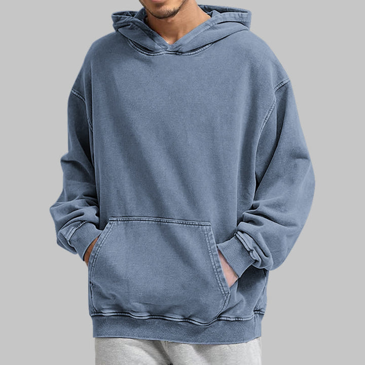 WorldNorse Wikingersymbol Raven Vegvisir gewaschener Kapuzenpullover - image 22