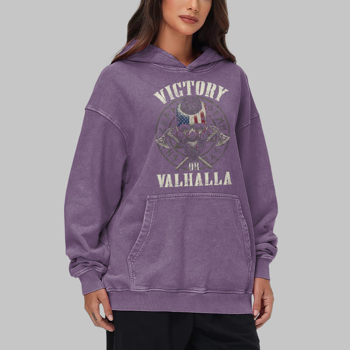 WorldNorse Victory oder Valhalla Warrior gewaschener Kapuzenpullover - image 38