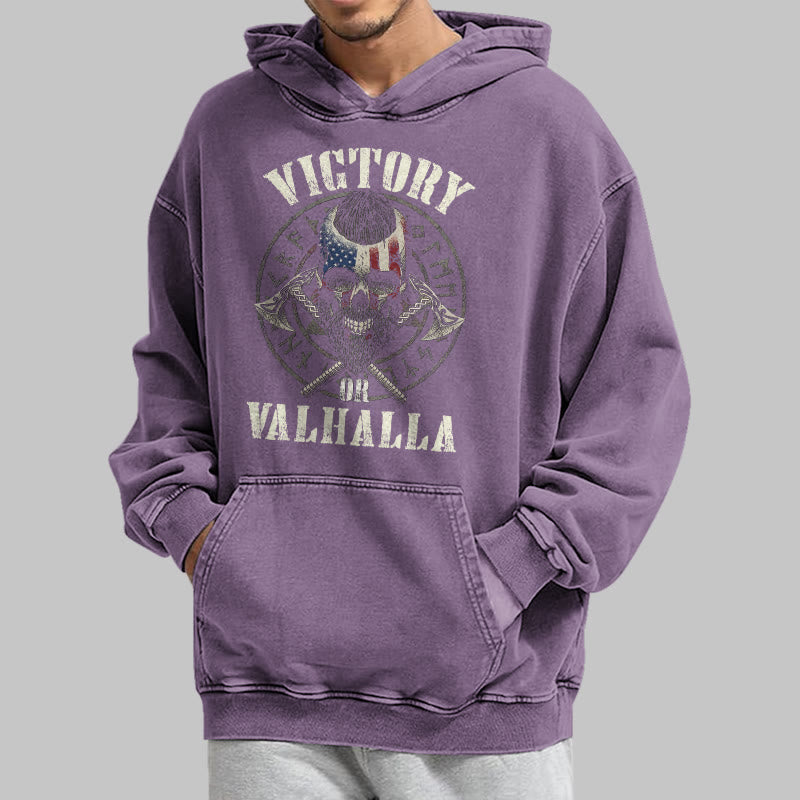 WorldNorse Victory oder Valhalla Warrior gewaschener Kapuzenpullover - image 36
