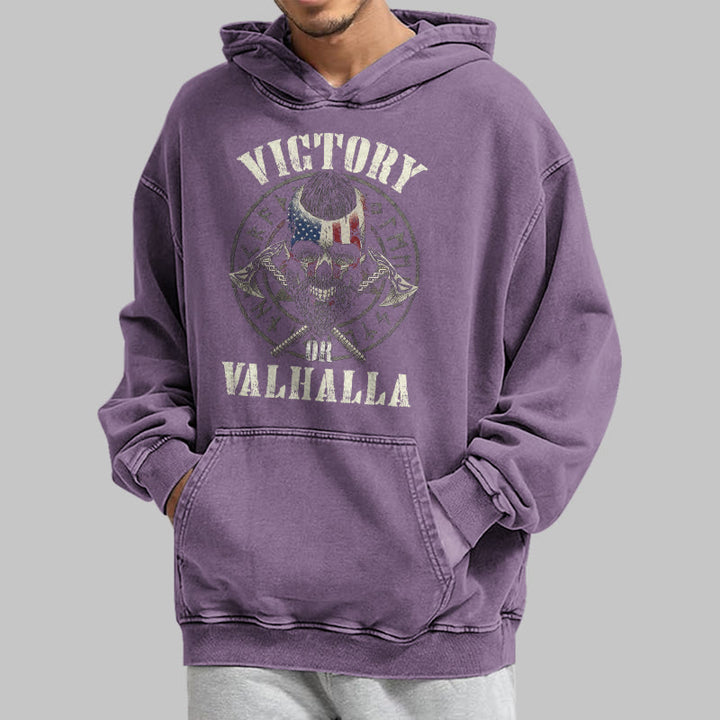 WorldNorse Victory oder Valhalla Warrior gewaschener Kapuzenpullover - image 36