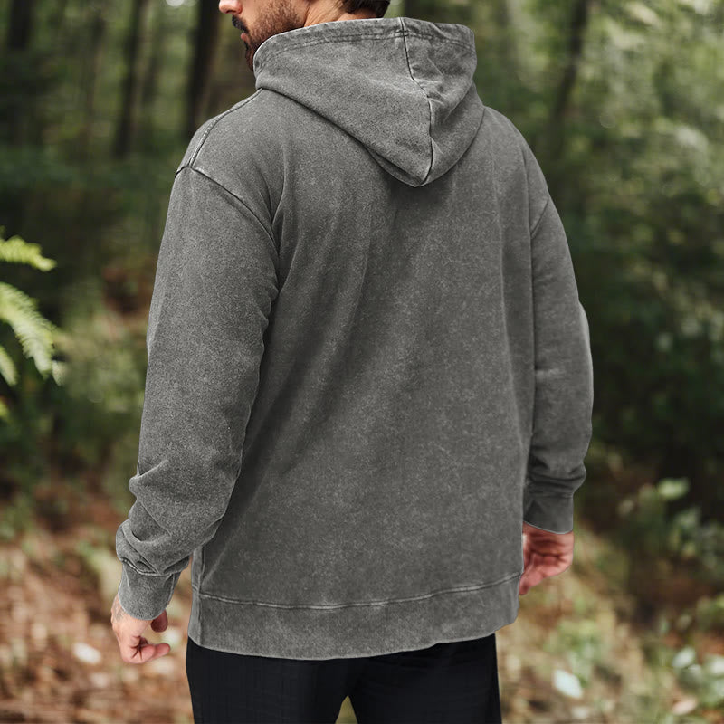 WorldNorse – Gewaschener Kapuzenpullover „It Will Never Say ''I Gave Up'' - image 16