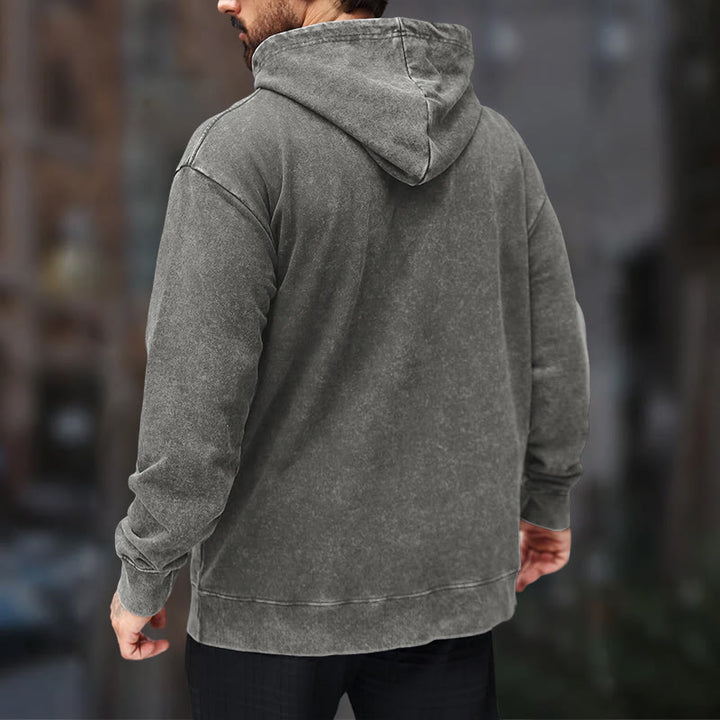 WorldNorse Viking Helm Of Awe Print Verwaschener Kapuzenpullover - image 17