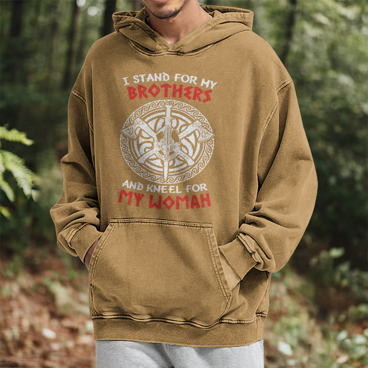 WorldNorse Viking Standbrothers gewaschener Kapuzenpullover - image 29