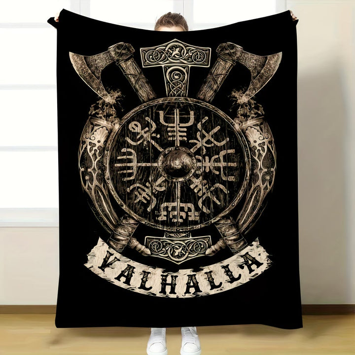 WorldNorse Wikinger Axt Vegvisir Decke - image 1