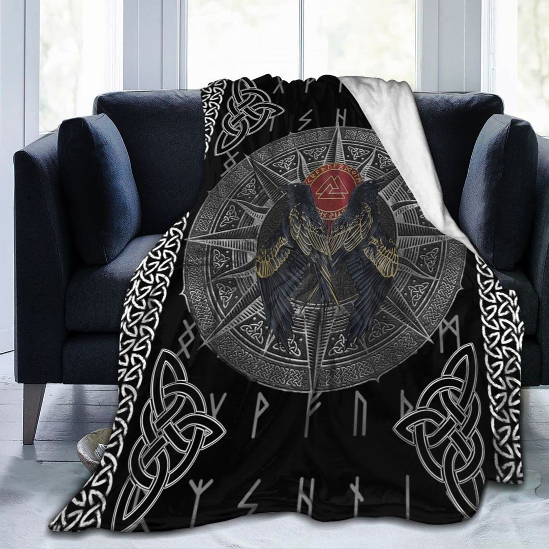 WorldNorse Keltischer Knoten Raven - Schwarzer Raven - 264x228cm - image 9