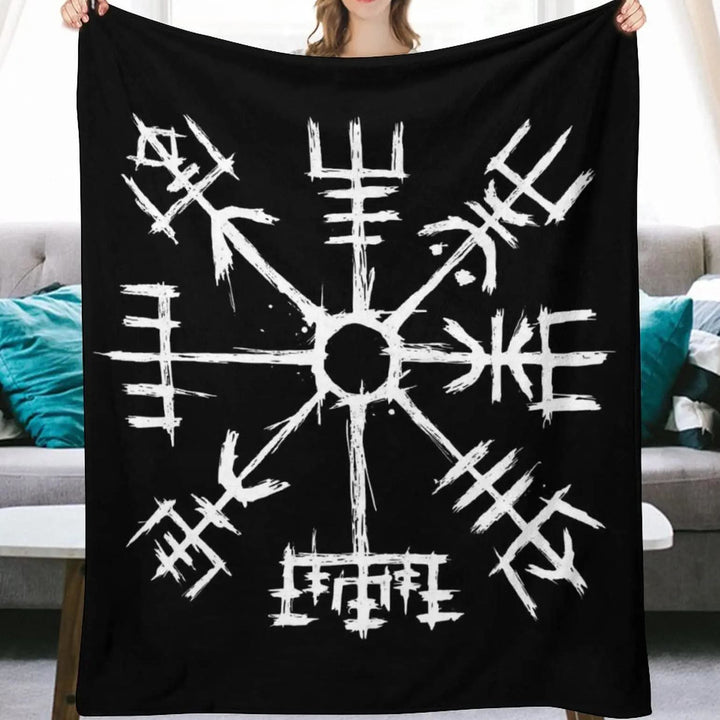 WorldNorse Wolves Vegvisir Decke - Vegvisir - 264x228cm - image 3