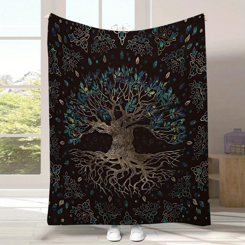 WorldNorse Keltischer Knoten Yggdrasil Decke - Yggdrasil - 264x228cm - image 0