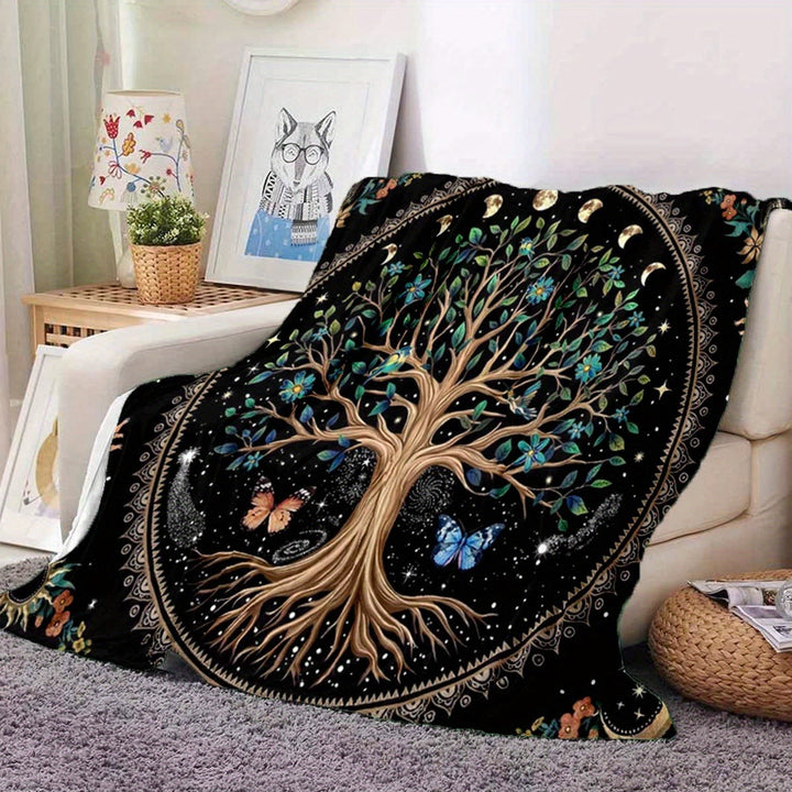 WorldNorse Keltischer Knoten Yggdrasil Decke - Yggdrasil&Mond - 264x228cm - image 10