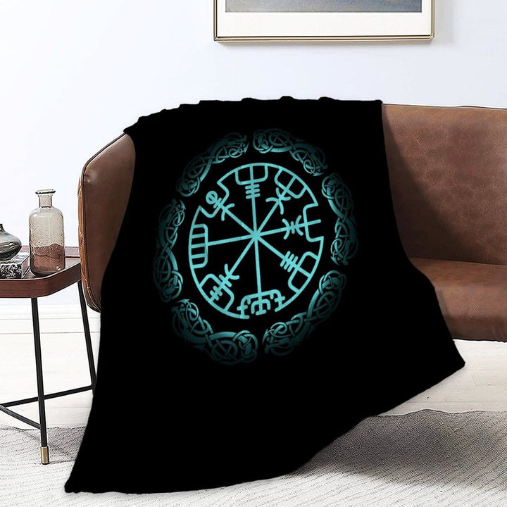 WorldNorse Vegvisir Rune - Blauer Vegvisir - 264x228cm - image 0