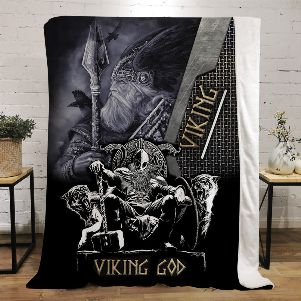 WorldNorse Keltischer Knoten Krieger Decke - Wikinger-Gott - 264x228cm - image 8