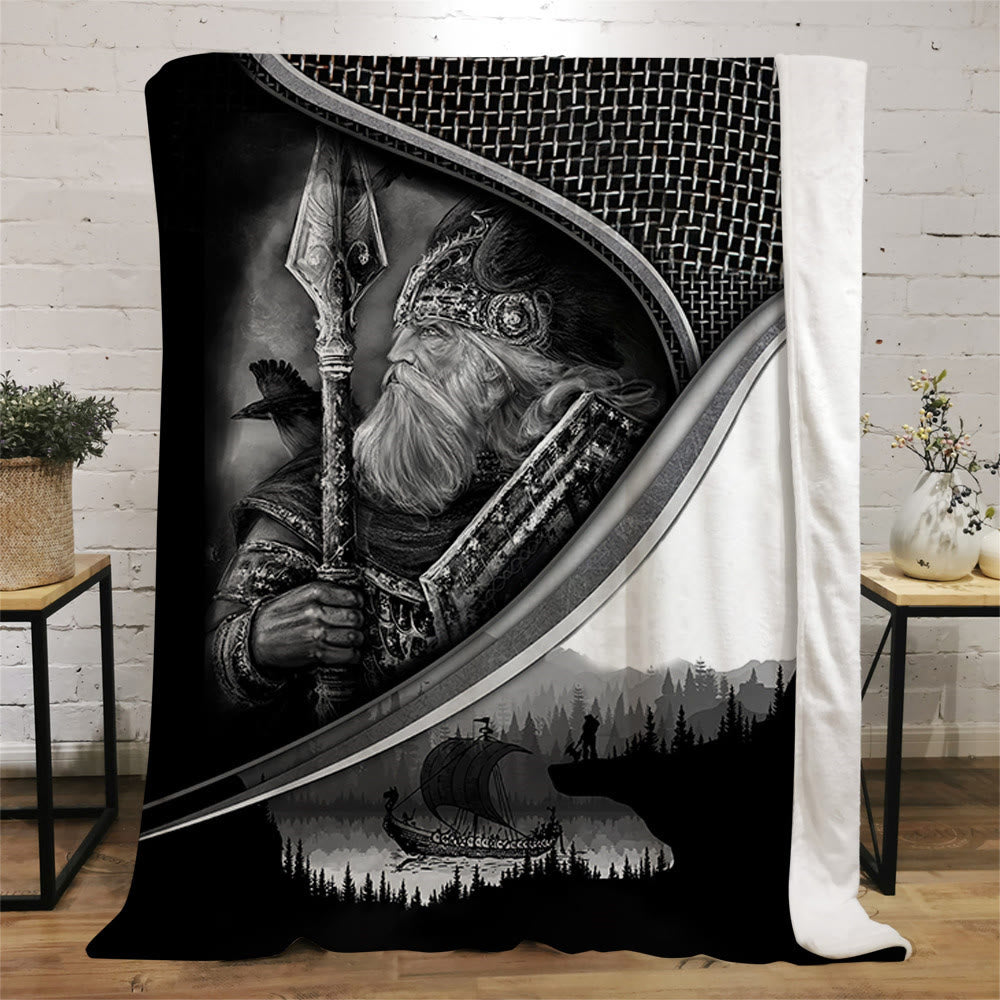 WorldNorse Keltischer Knoten Krieger Decke - Wikinger-Krieger - 264x228cm - image 6